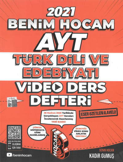 AYT TÜRK DİLİ VE EDEBİYATI VİDEO DERS DEFTERİ Fotokopinci -