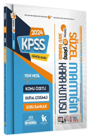 SÖZEL MANTIĞIN KARA KUTUSU ÖSYM ÇIKMIŞ SORU BANKASI Fotokopinci -