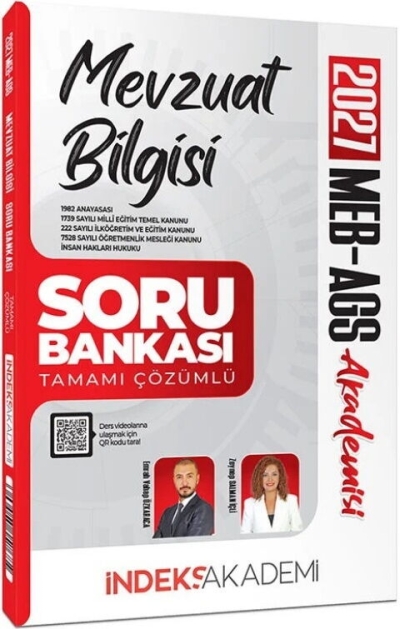 MEB-AGS Akademisi Mevzuat Bilgisi Soru Bankası Çözümlü İndeks Akademi Yayıncılık
