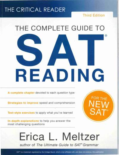 The Critical Reader, 3rd Edition: The Complete Guide to SAT Reading Fotokopinci -