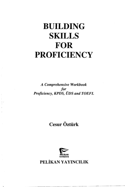 Building Skills For Proficiency Cesur Öztürk Fotokopinci -
