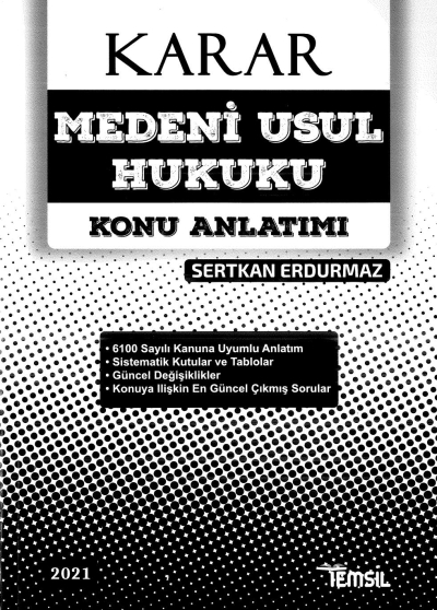 KARAR MEDENİ USUL HUKUKU KONU ANLATIMI Fotokopinci -