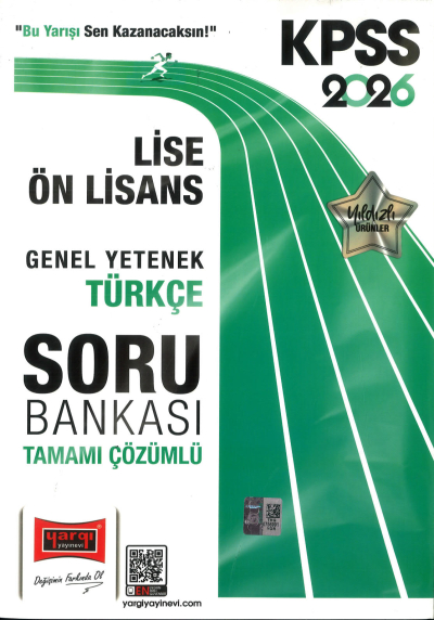 TÜRKÇE 2026 KPSS Lise Ön Lisans GK-GY Tüm Dersler Tamamı Çözümlü Modüler Soru Bankası Yargı Yayınları