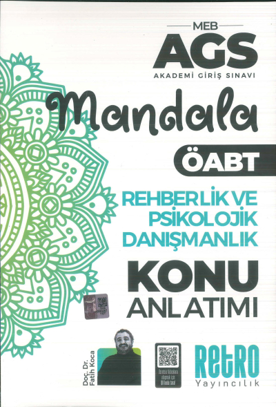 2025 MEB AGS Rehberlik ve Psikolojik Danışmanlık Mandala Konu Anlatımı Retro Kitap Fotokopinci -
