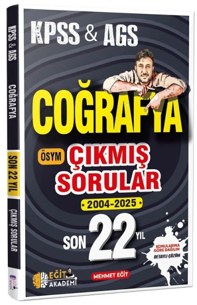 2026 KPSS Coğrafya Son 22 Yıl Çıkmış Sorular Mehmet Eğit Eğit Akademi Fotokopinci -