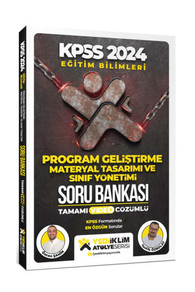 2024 Eğitim Bilimleri Atölye Serisi Program Geliştirme, Materyal Tasarım Ve Sınıf Yönetimi Tamamı Video Çözümlü Soru Bankası