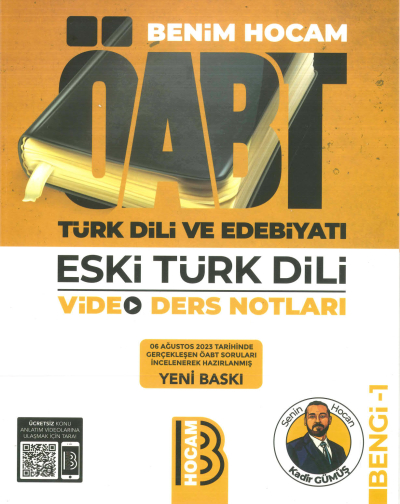 ÖABT TÜRK DİLİ VE EDEBİYATI ESKİ TÜRK DİLİ VİDEO DERS NOTLARI BENGİ-1 Fotokopinci -