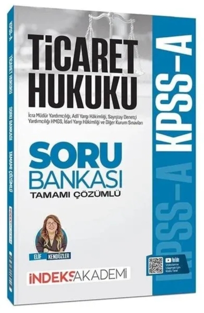KPSS A Grubu Ticaret Hukuku Soru Bankası Çözümlü İndeks Akademi Yayıncılık Fotokopinci -