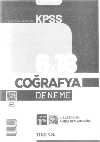 6*18 COĞRAFYA DENEME