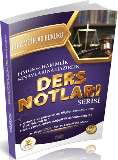 HUKAL HMGS HAKİMLİK İcra ve İflas Hukuku Ders Notları Savaş Yayınları Fotokopinci -