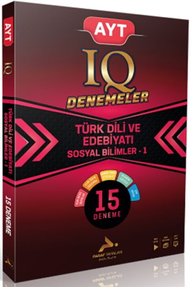 AYT IQ Türk Dili ve Edebiyatı Sosyal Bilimler -1 15 Branş Deneme PRF Paraf Yayınları Fotokopinci -