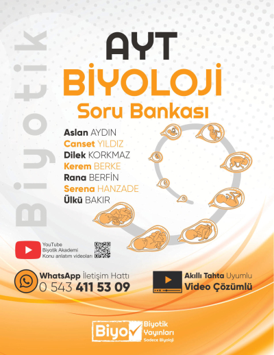 AYT Biyoloji Soru Bankası Biyotik Yayınları Fotokopinci -