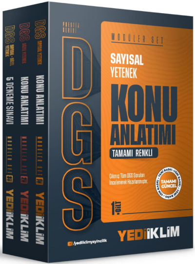 2027 DGS Prestij Konu Anlatımlı Modüler Set Yediiklim Yayınları Fotokopinci -