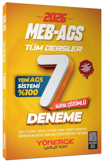 2026 MEB-AGS Tüm Dersler 7 Deneme Çözümlü Yönerge Yayınları Fotokopinci -