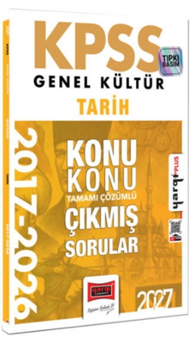 KPSS Genel Kültür Tarih Konu Konu Tamamı Çözümlü 10 Yıl Çıkmış Sorular Yargı Yayınları Fotokopinci -