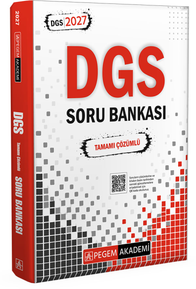 2027 DGS Tamamı Çözümlü Soru Bankası Pegem Akademi Fotokopinci -