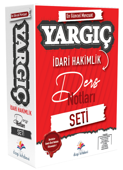 Dizgi Kitap İdari Hakimlik YARGIÇ Ders Notları Seti Dizgi Kitap