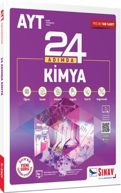 AYT Kimya 24 Adımda Konu Anlatımlı Soru Bankası Sınav Dergisi Yayınları Fotokopinci -