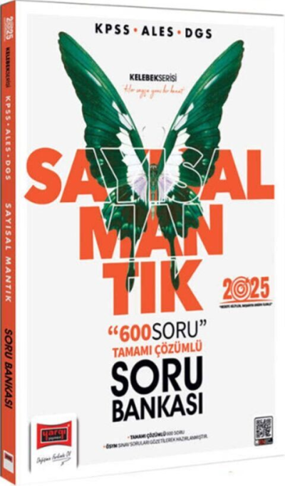 2025 KPSS ALES DGS Kelebek Serisi Sayısal Mantık Tamamı Çözümlü Soru Bankası Yargı Yayınları Fotokopinci -