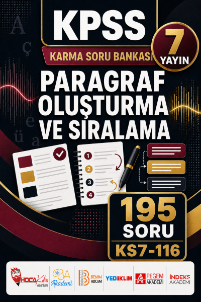 Paragraf Oluşturma ve Sıralama 7 Yayın 195 Soru Fotokopinci -