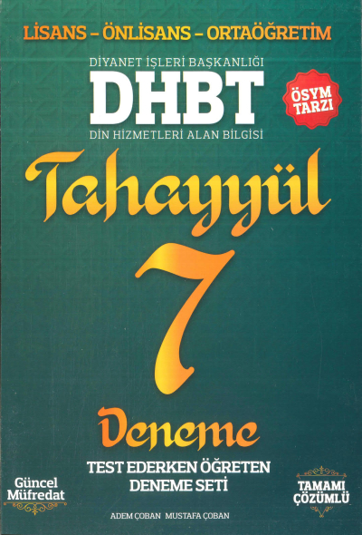 DHBT TAHAYYÜL 7 DENEME ÇÖZÜMLÜ Fotokopinci -