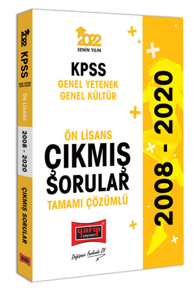 KPSS GY GK Ön Lisans Tamamı Çözümlü Çıkmış Sorular 2008-2020 Fotokopinci -