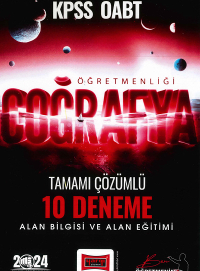 COĞRAFYA ÖĞRETMENLİĞİ TAMAMI ÇÖZÜMLÜ 10 DENEME ALAN BİLGİSİ-ALAN EĞİTİMİ