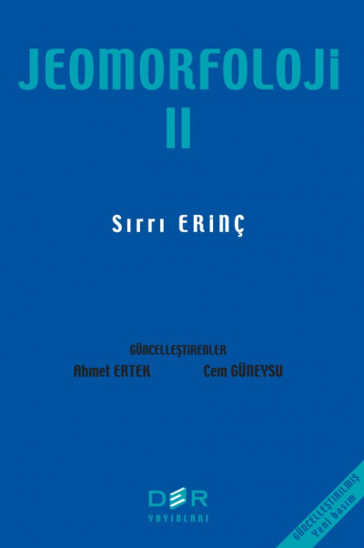 Jeomorfoloji Cilt 2 Sırrı Erinç Der Yayınları Fotokopinci -