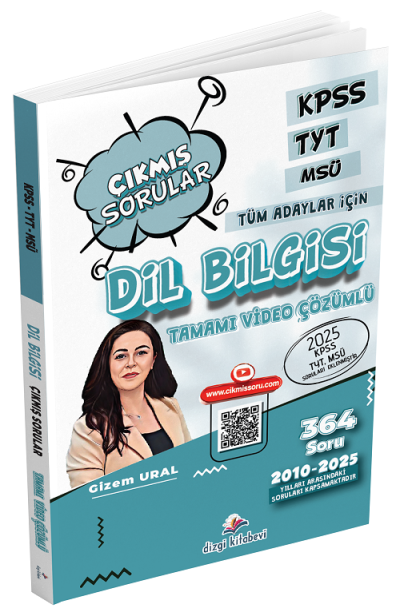 2026 KPSS TYT MSÜ Dil Bilgisi Çıkmış Sorular Son 16 Yıl Çözümlü Gizem Ural Dizgi Kitap Fotokopinci -