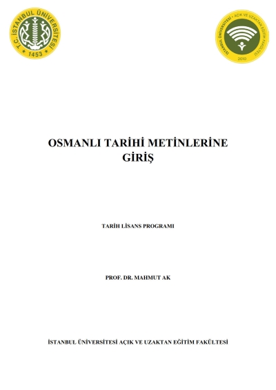 Osmanlı Tarihi Metinlerine Giriş
