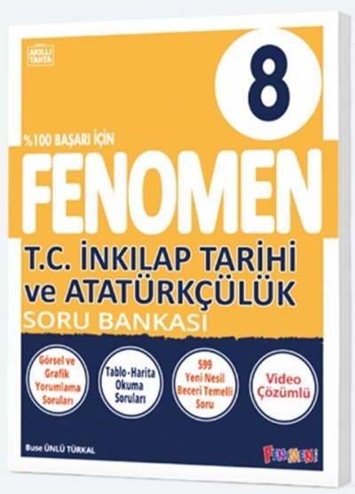 8. Sınıf T.C. İnkılap Tarihi ve Atatürkçülük Fenomen Soru Bankası Fenomen Kitap Fotokopinci -