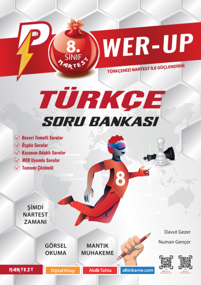 8. Sınıf Türkçe Power Up Soru Bankası Nartest Yayınları Fotokopinci -