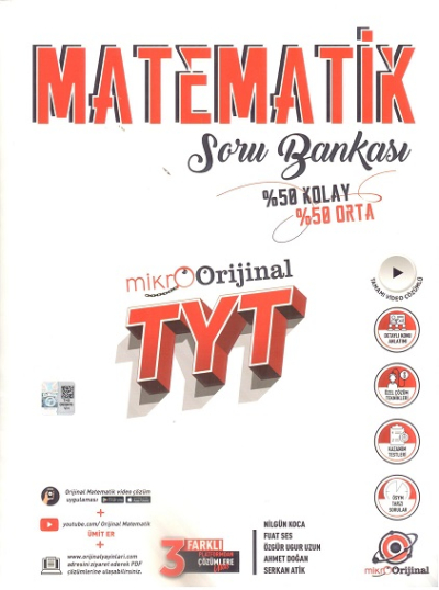 TYT Matematik Mikro Soru Bankası Orijinal Yayınları Fotokopinci -