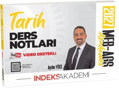 MEB-AGS Akademisi Tarih Video Ders Notları Aydın Yüce İndeks Akademi Yayıncılık Fotokopinci -