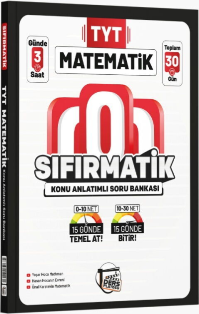 TYT Matematik Sıfırmatik Konu Anlatımlı Soru Bankası Ders Platosu Fotokopinci -