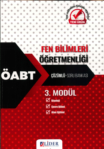 FEN BİLİMLERİ ÖĞRETMENLİĞİ ÇÖZÜMLÜ SORU BANKASI (BİYOLOJİ-ÇEVRE BİLİMİ-ALAN EĞİTİMİ) 3. MODÜL Fotokopinci -