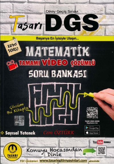 DGS MATEMATİK TAMAMI ÇÖZÜMLÜ SORU BANKASI 2290 SORU Fotokopinci -