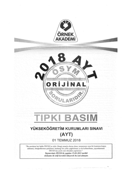 2018-2019-2020 AYT Denemesi Fotokopinci -