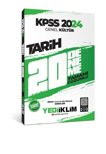 2024 KPSS Genel Kültür Tarih Tamamı Çözümlü 20 Deneme
