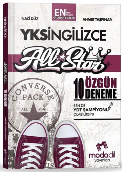 YKSDİL YDT İngilizce All Star 10 Özgün Deneme Modadil Yayınları Fotokopinci -