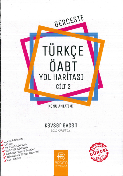 BERCESTE TÜRKÇE ÖABT YOL HARİTASI CİLT 2
