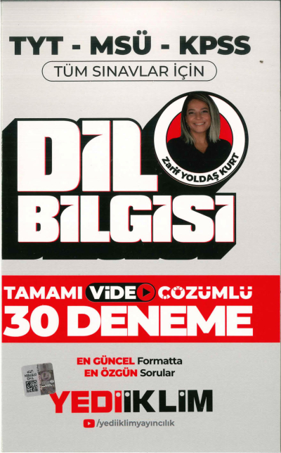 DİL BİLGİSİ TAMAMI VİDEO ÇÖZÜMLÜ 30 DENEME Fotokopinci -