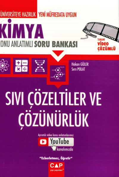 KİMYA SIVI ÇÖZELTİLER VE ÇÖZÜNÜRLÜK KONU ANLATIMLI SORU BANKASI Fotokopinci -