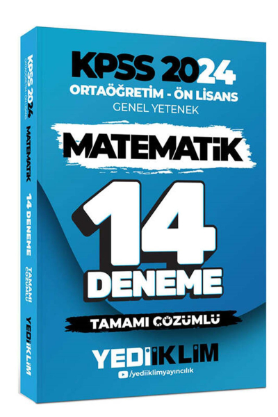 Ortaöğretim Ön Lisans Genel Yetenek Matematik 14 Deneme Tamamı Çözümlü Fotokopinci -