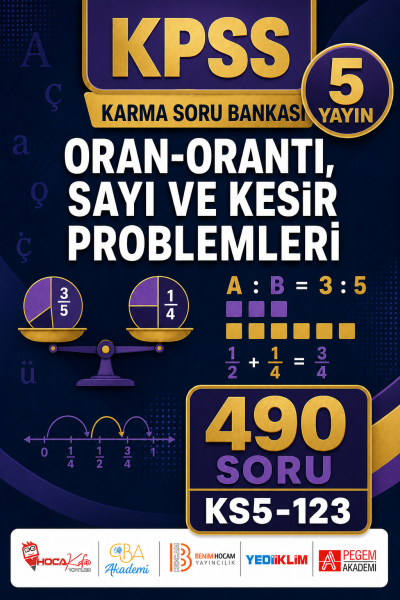 Oran-Orantı, Sayı ve Kesir Problemleri 5 Yayın 490 Soru Fotokopinci -