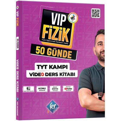 VİP Fizik 50 Günde TYT Kampı Video Ders Kitabı Fotokopinci -