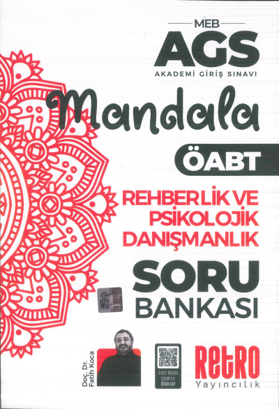 2025 MEB AGS Rehberlik ve Psikolojik Danışmanlık Mandala Soru Bankası Retro Kitap Fotokopinci -