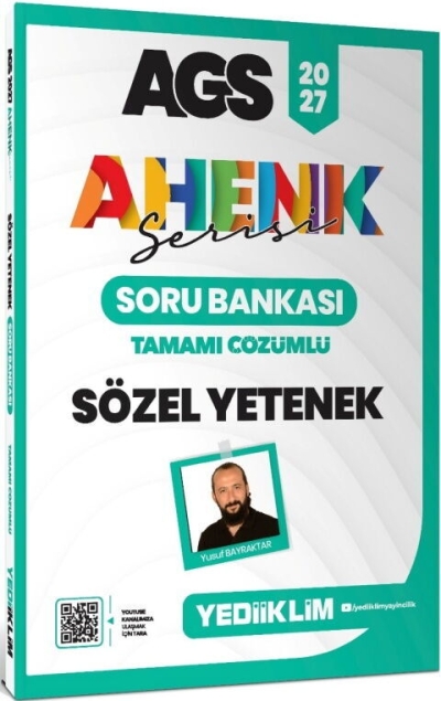 MEB AGS Ahenk Serisi Sözel Yetenek Tamamı Çözümlü Soru Bankası Yediiklim Yayınları Fotokopinci -