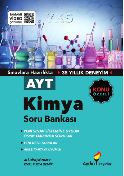 AYT Kimya Konu Özetli Soru Bankası Tamamı Video Çözümlü Aydın Yayınları Fotokopinci -