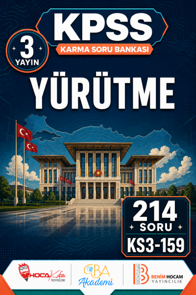 Yürütme 3 Yayın 214 Soru (Benim Hocam - CBA - Hoca Kafası Yayınları)